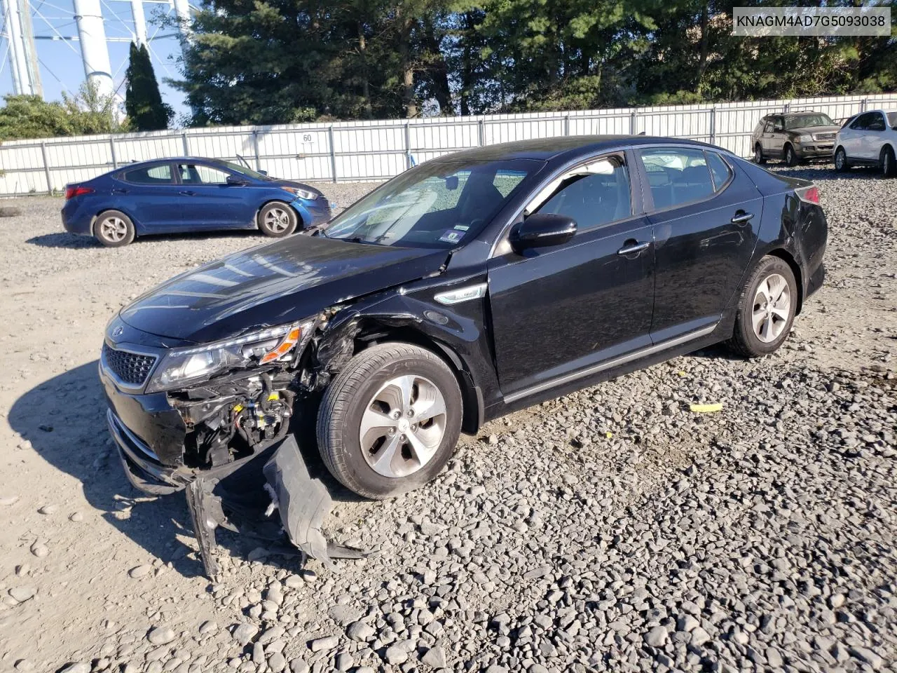 2016 Kia Optima Hybrid VIN: KNAGM4AD7G5093038 Lot: 67197984