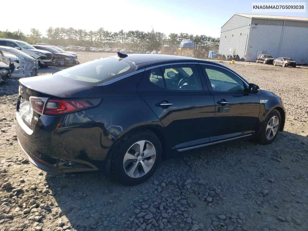 2016 Kia Optima Hybrid VIN: KNAGM4AD7G5093038 Lot: 67197984