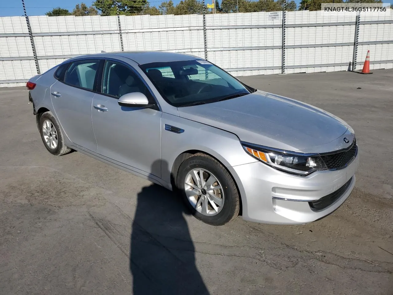 2016 Kia Optima Lx VIN: KNAGT4L36G5117756 Lot: 67350954