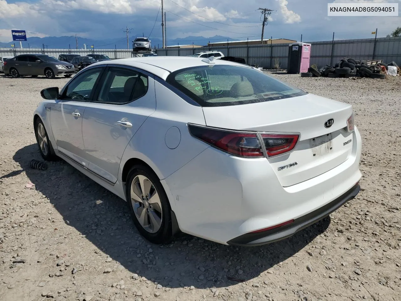 2016 Kia Optima Hybrid VIN: KNAGN4AD8G5094051 Lot: 67477664