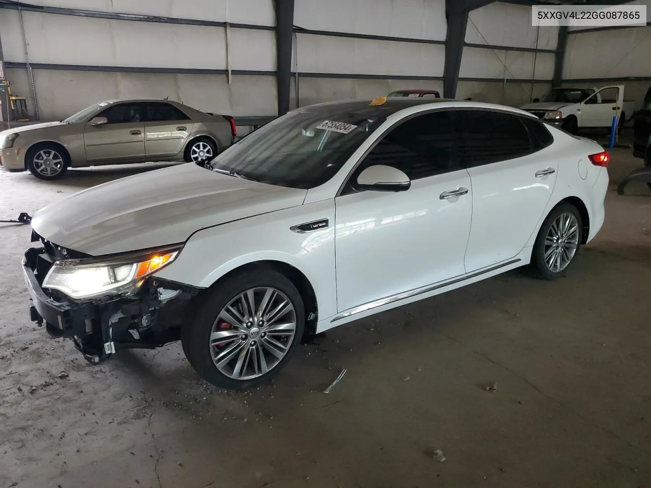 2016 Kia Optima Sxl VIN: 5XXGV4L22GG087865 Lot: 67554054