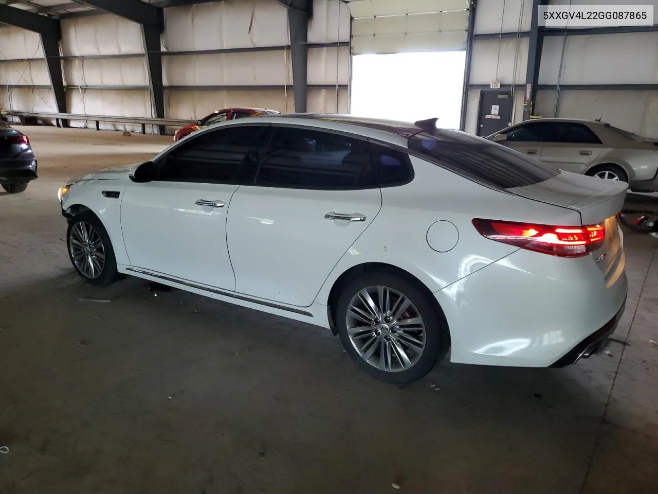 2016 Kia Optima Sxl VIN: 5XXGV4L22GG087865 Lot: 67554054