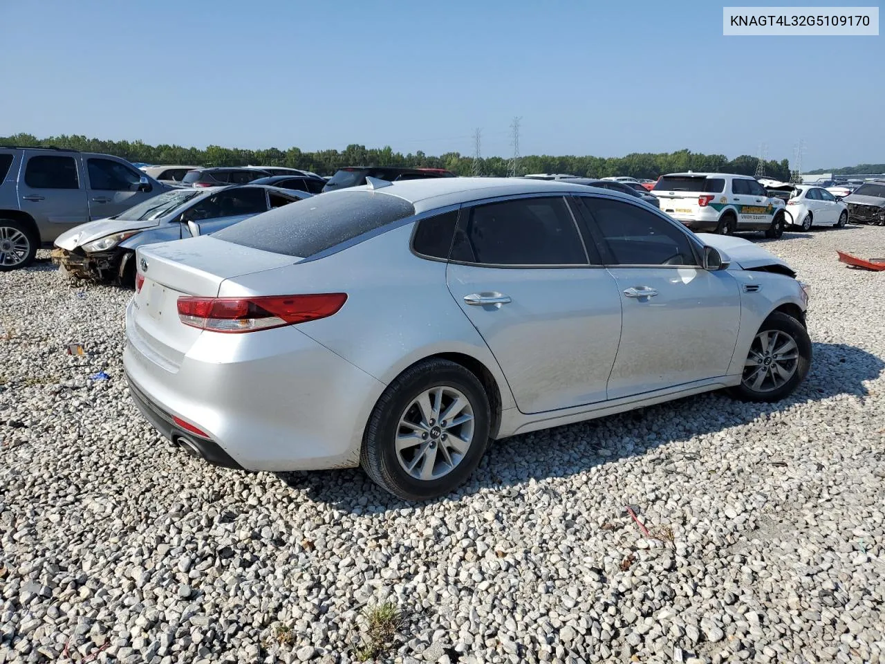 2016 Kia Optima Lx VIN: KNAGT4L32G5109170 Lot: 67897274