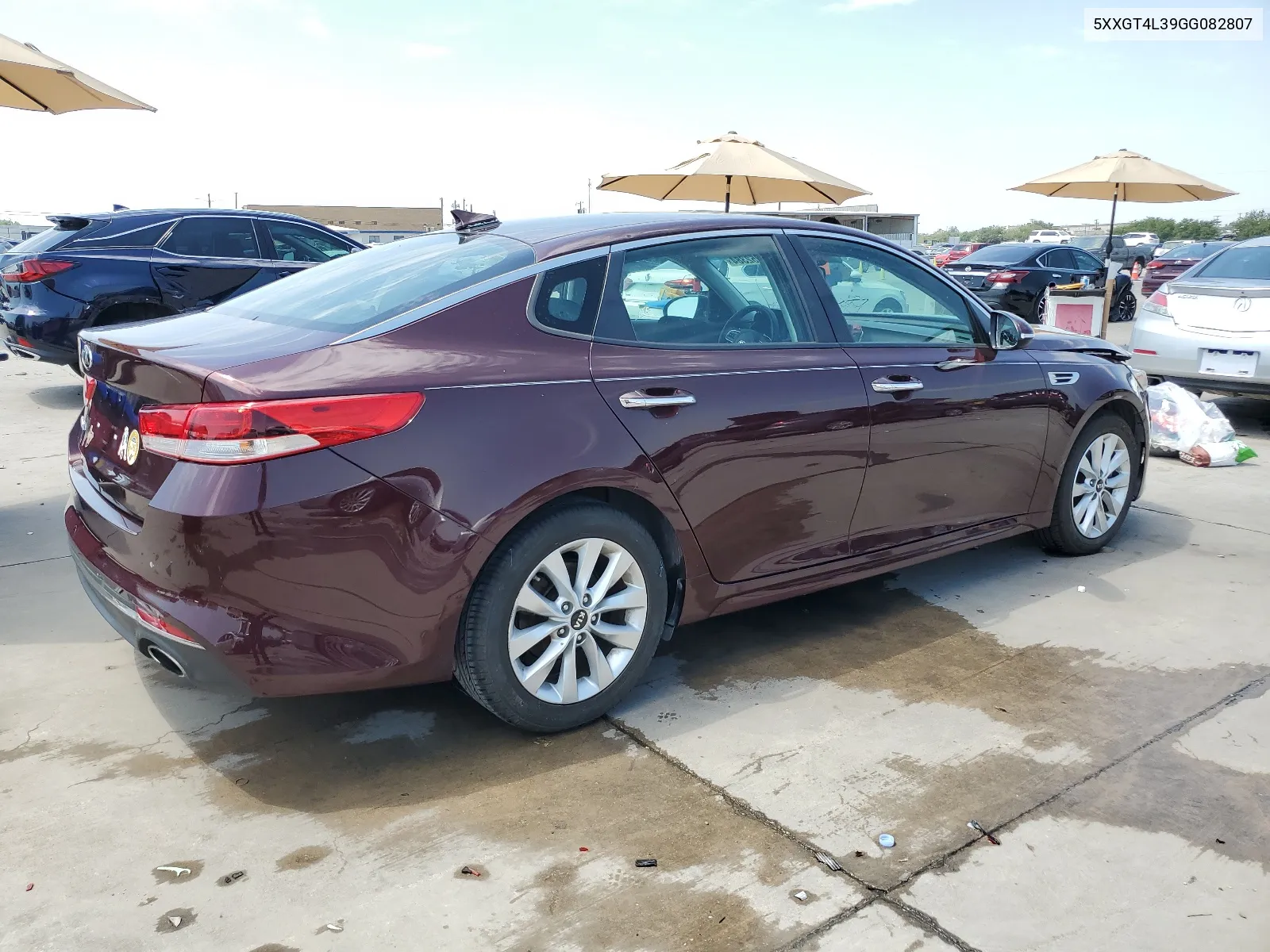 2016 Kia Optima Lx VIN: 5XXGT4L39GG082807 Lot: 67952384