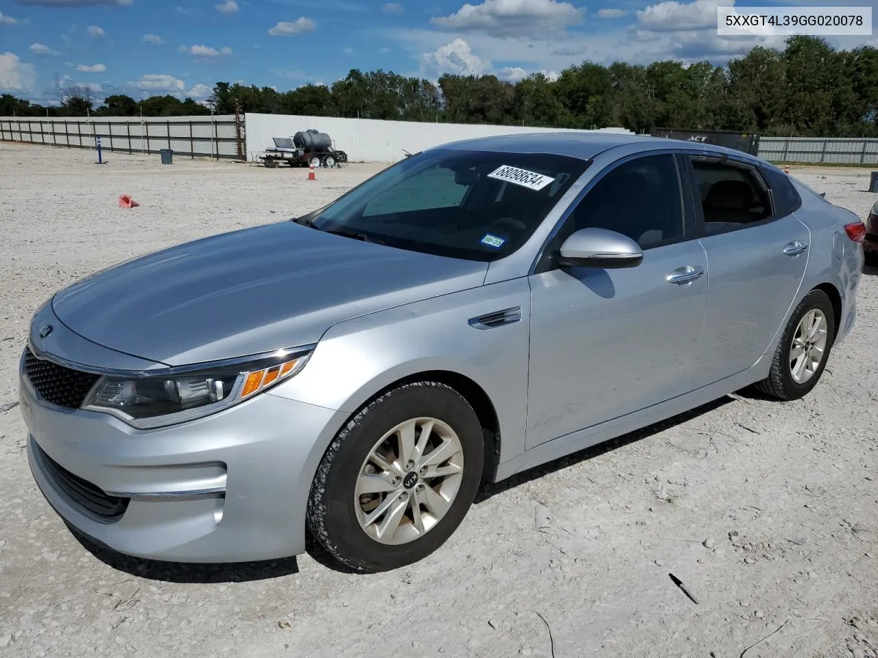 5XXGT4L39GG020078 2016 Kia Optima Lx