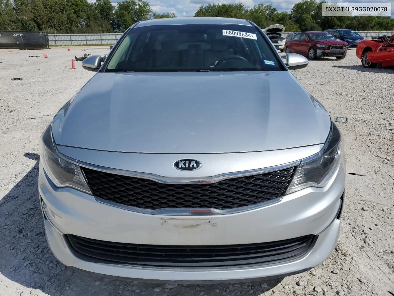 2016 Kia Optima Lx VIN: 5XXGT4L39GG020078 Lot: 68098634