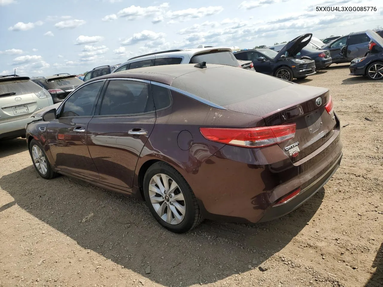 5XXGU4L3XGG085776 2016 Kia Optima Ex