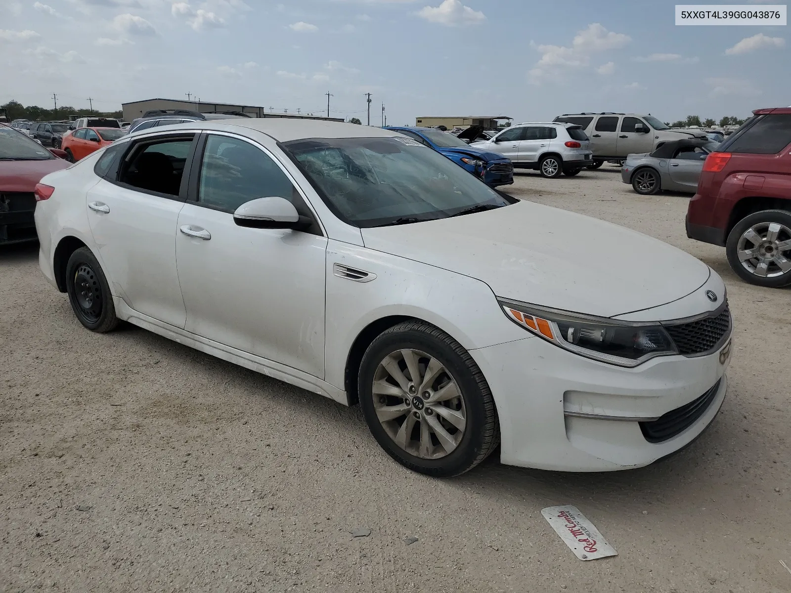 5XXGT4L39GG043876 2016 Kia Optima Lx