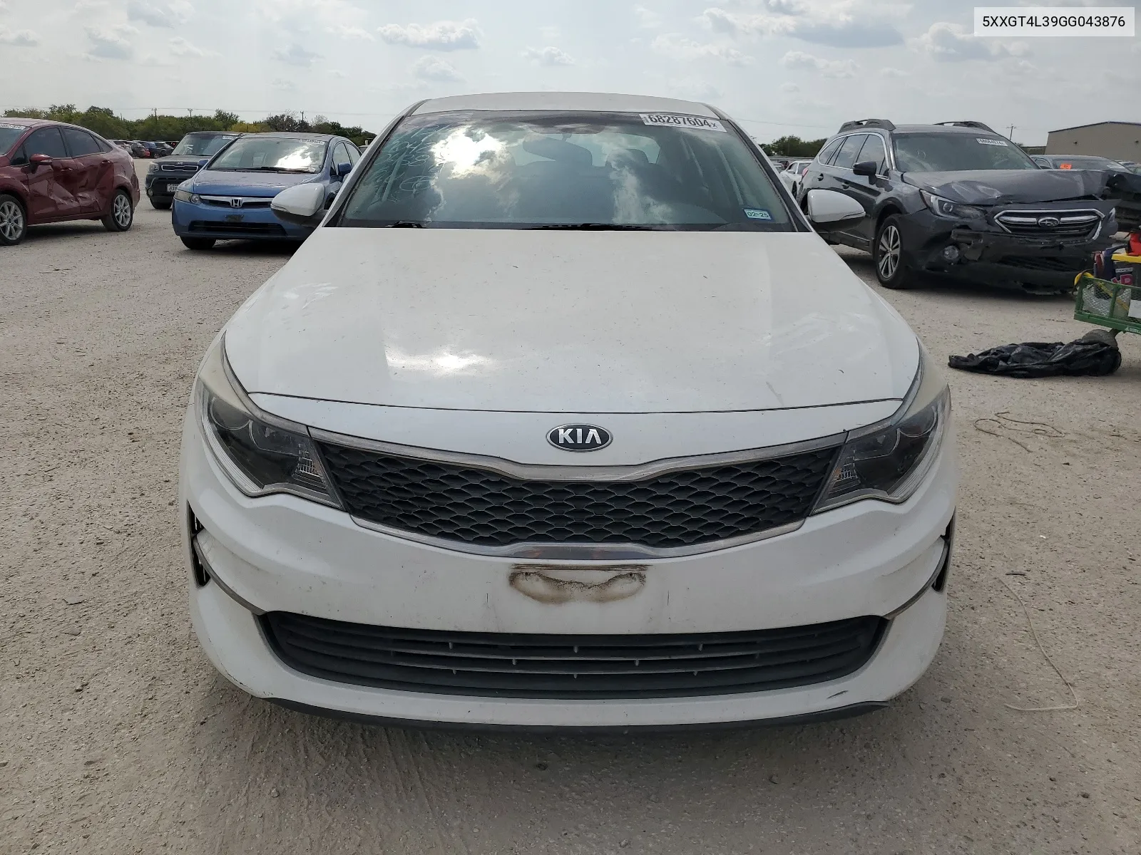 2016 Kia Optima Lx VIN: 5XXGT4L39GG043876 Lot: 68287604