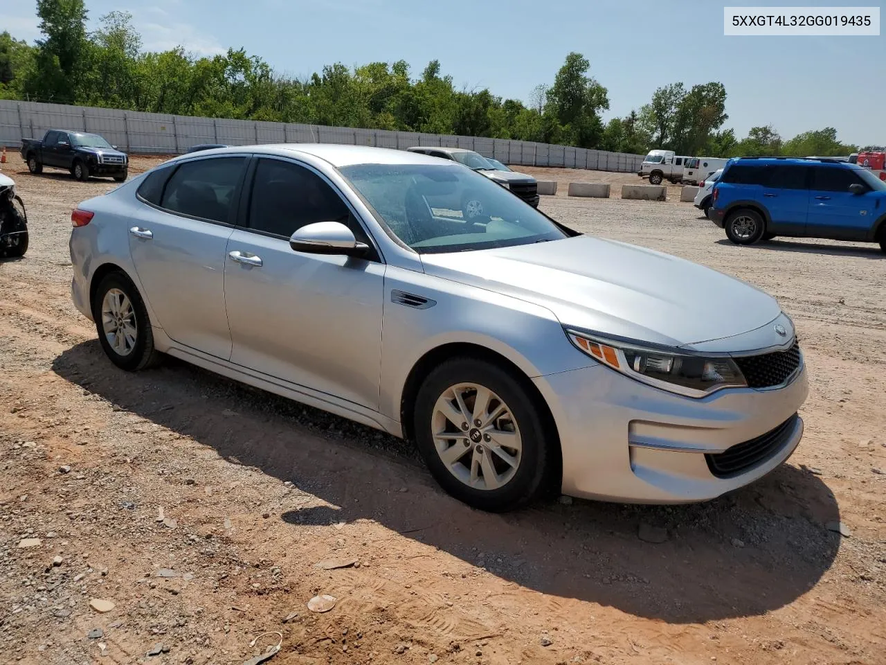 2016 Kia Optima Lx VIN: 5XXGT4L32GG019435 Lot: 68332864