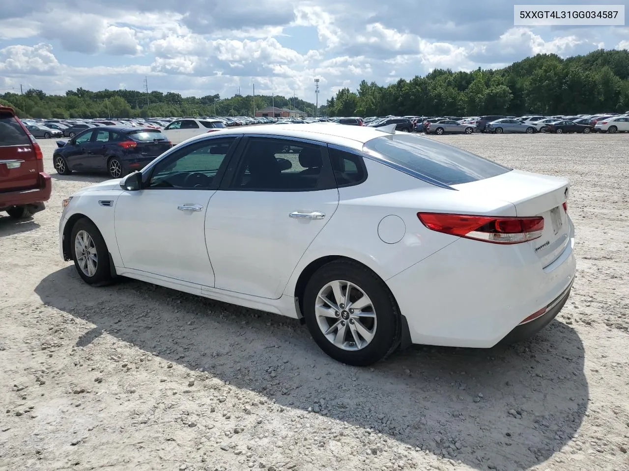 2016 Kia Optima Lx VIN: 5XXGT4L31GG034587 Lot: 68372294