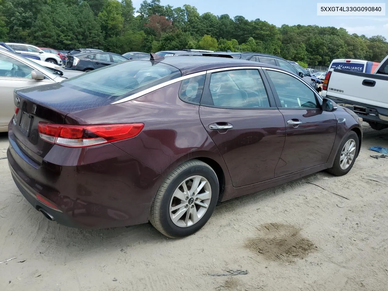 5XXGT4L33GG090840 2016 Kia Optima Lx