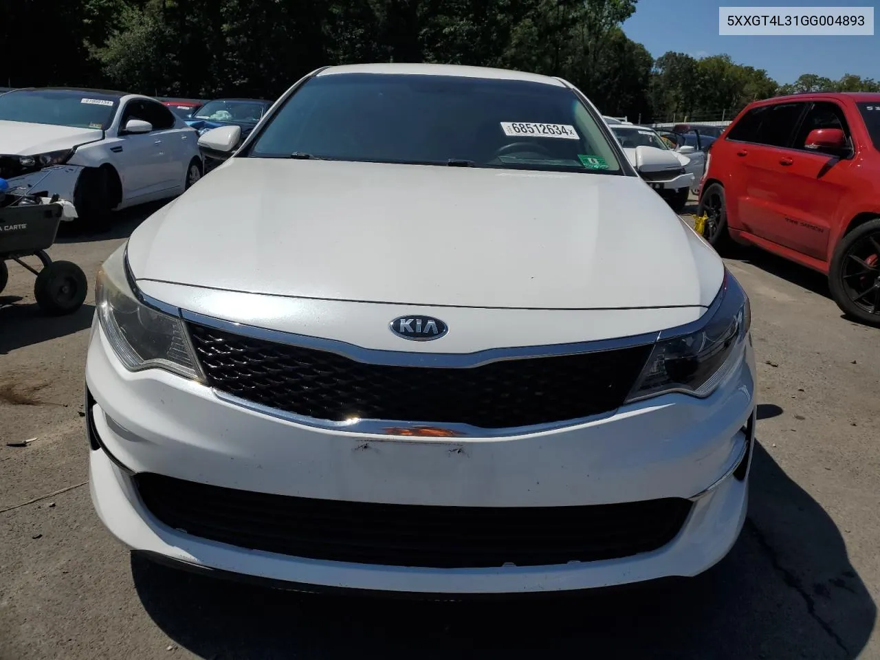 2016 Kia Optima Lx VIN: 5XXGT4L31GG004893 Lot: 68512634