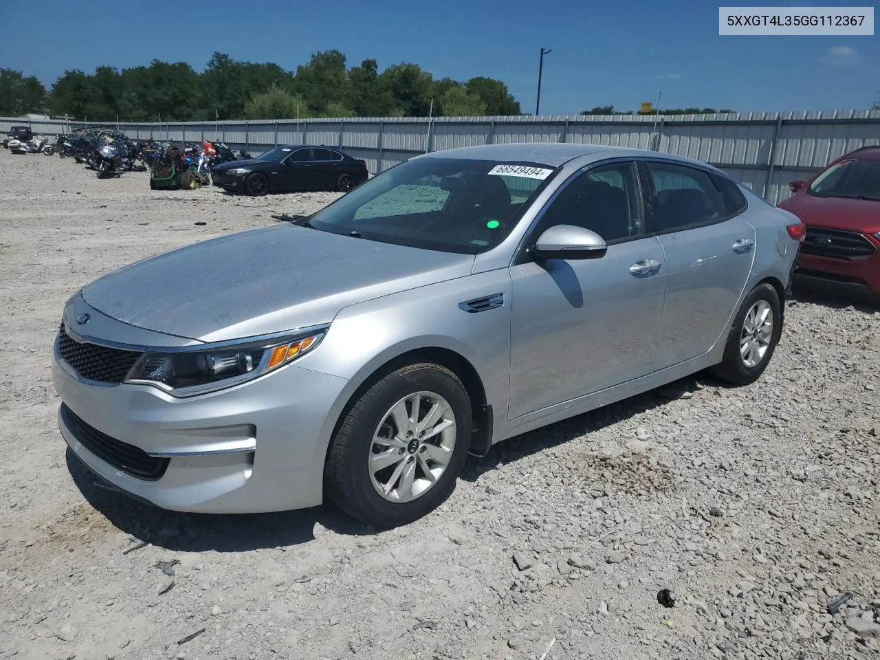 2016 Kia Optima Lx VIN: 5XXGT4L35GG112367 Lot: 68549494