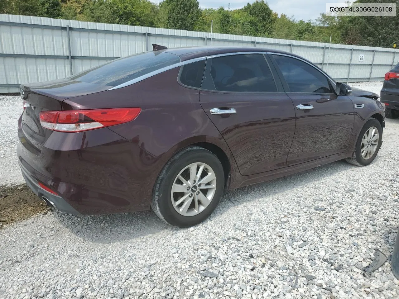 2016 Kia Optima Lx VIN: 5XXGT4L30GG026108 Lot: 68689334