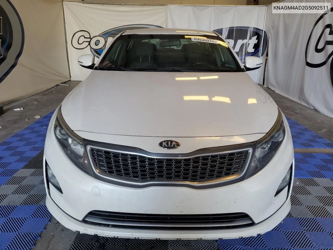 2016 Kia Optima Hybrid VIN: KNAGM4AD2G5092511 Lot: 69030514