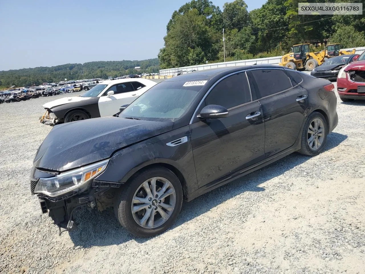 2016 Kia Optima Ex VIN: 5XXGU4L3XGG116783 Lot: 69183254