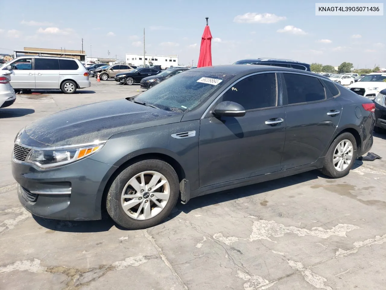 KNAGT4L39G5071436 2016 Kia Optima Lx