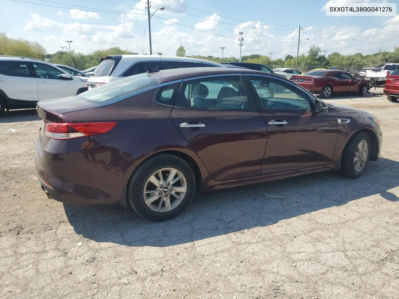 2016 Kia Optima Lx VIN: 5XXGT4L38GG041276 Lot: 69558734