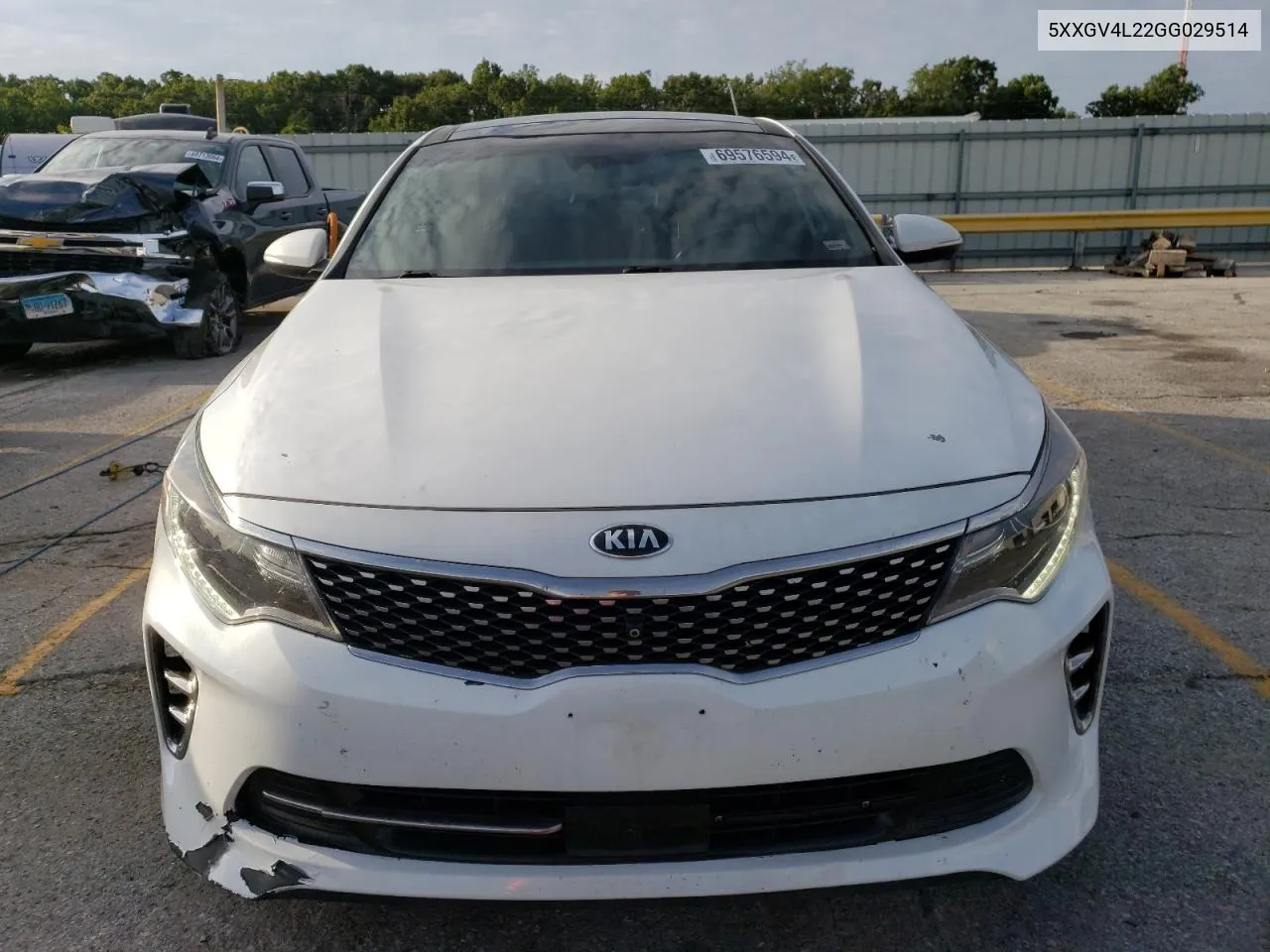 2016 Kia Optima Sxl VIN: 5XXGV4L22GG029514 Lot: 69576594