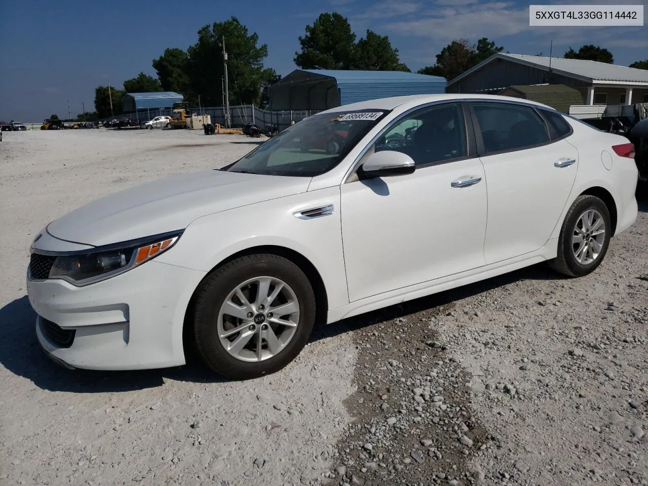 2016 Kia Optima Lx VIN: 5XXGT4L33GG114442 Lot: 69589134