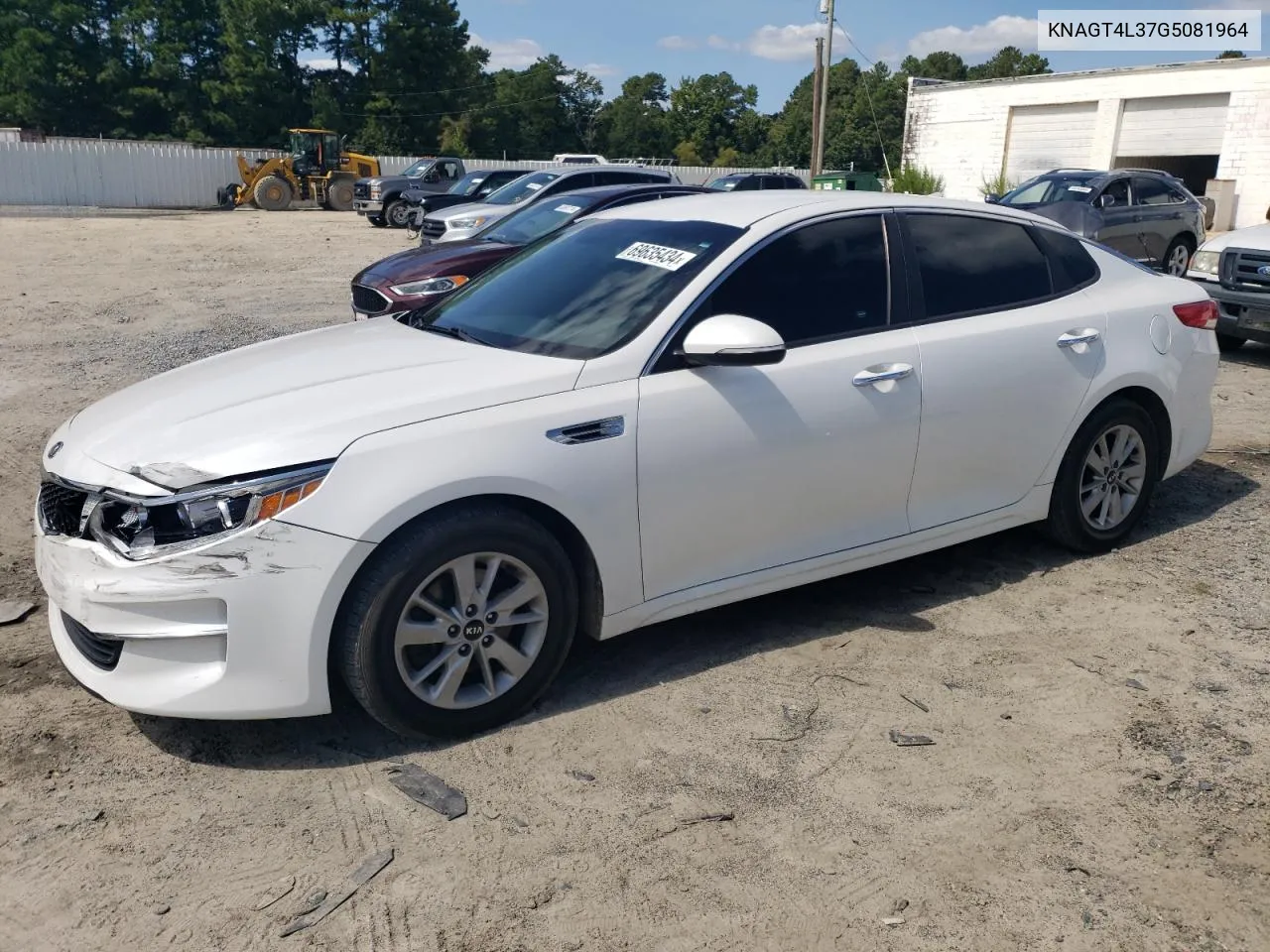 KNAGT4L37G5081964 2016 Kia Optima Lx