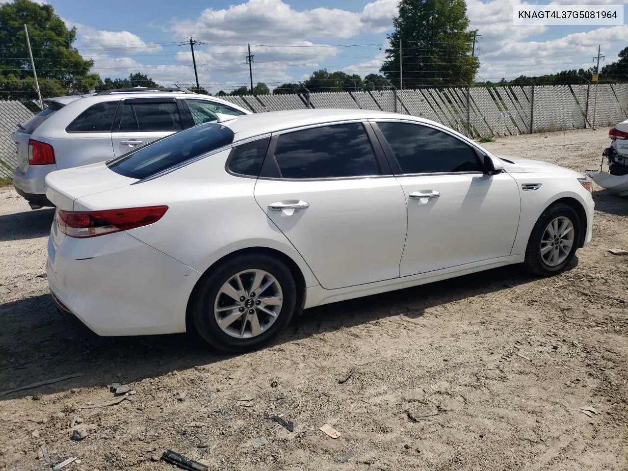 KNAGT4L37G5081964 2016 Kia Optima Lx