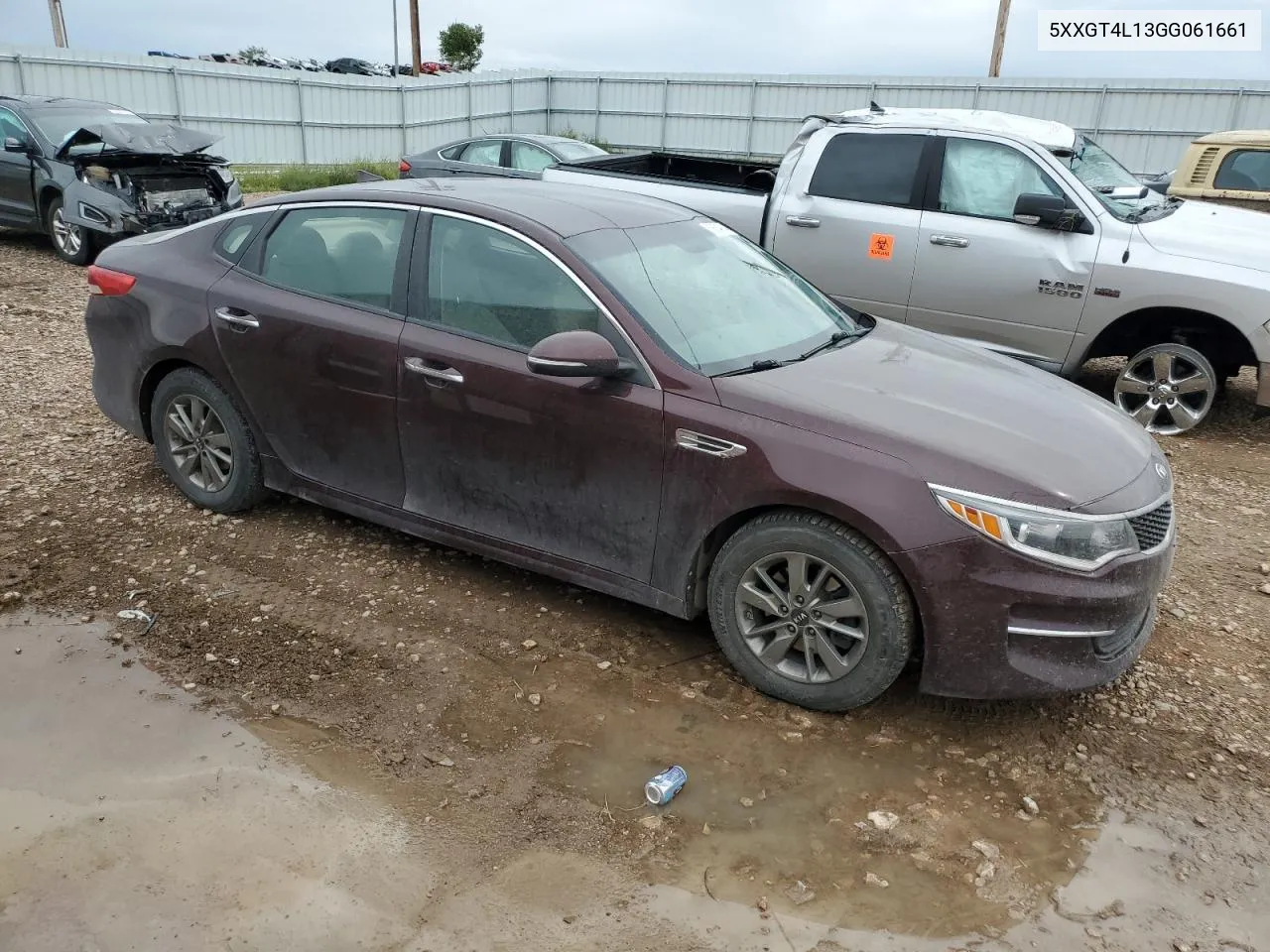 2016 Kia Optima Lx VIN: 5XXGT4L13GG061661 Lot: 69684914