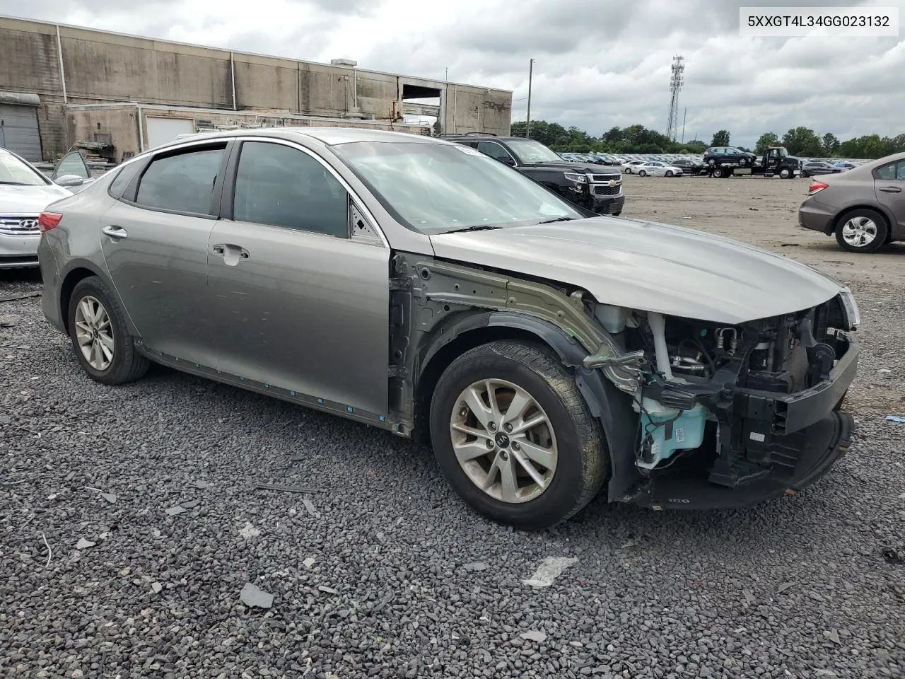 2016 Kia Optima Lx VIN: 5XXGT4L34GG023132 Lot: 69687654