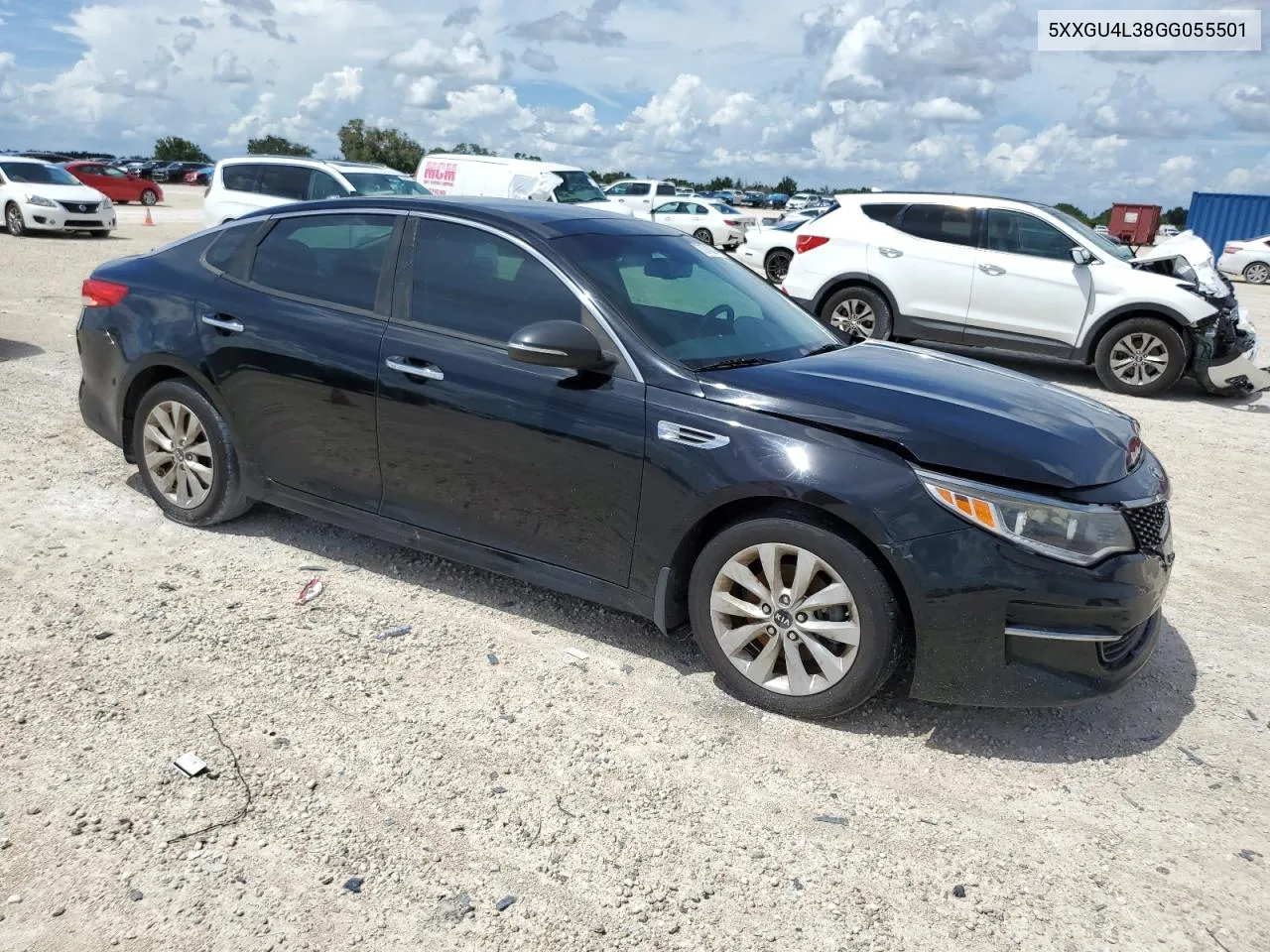 5XXGU4L38GG055501 2016 Kia Optima Ex