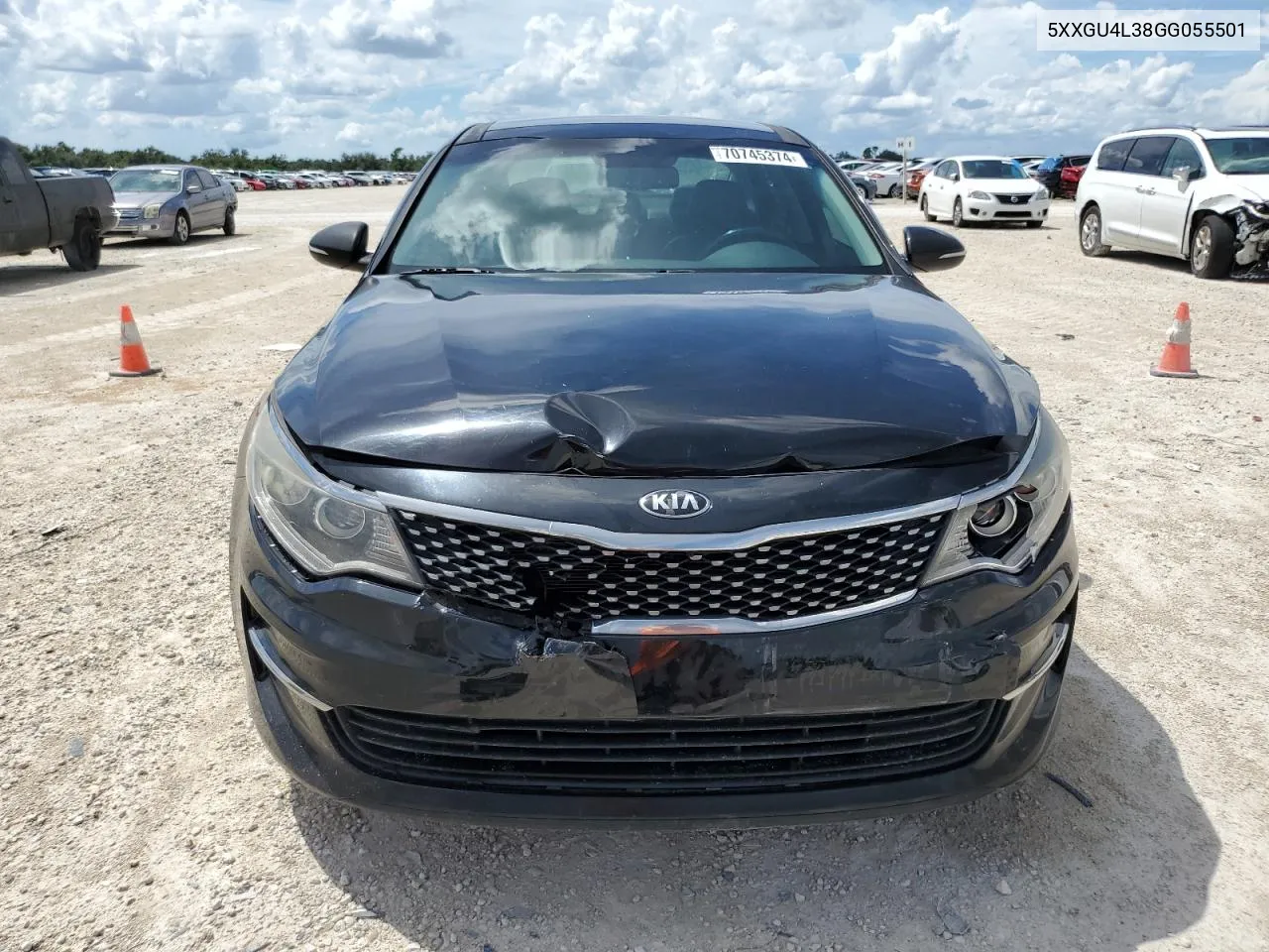 2016 Kia Optima Ex VIN: 5XXGU4L38GG055501 Lot: 70745374