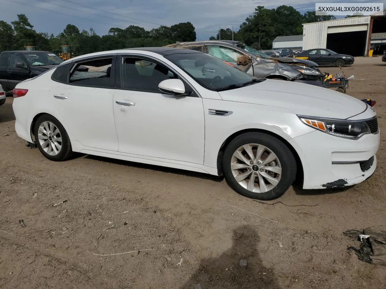 2016 Kia Optima Ex VIN: 5XXGU4L3XGG092615 Lot: 70857294