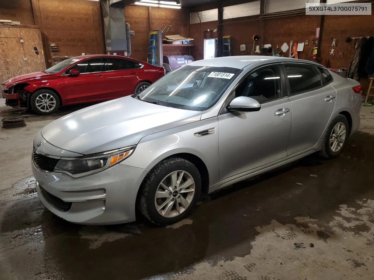 2016 Kia Optima Lx VIN: 5XXGT4L37GG075791 Lot: 71001514