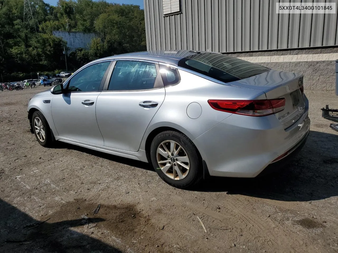 2016 Kia Optima Lx VIN: 5XXGT4L34GG101845 Lot: 71085284