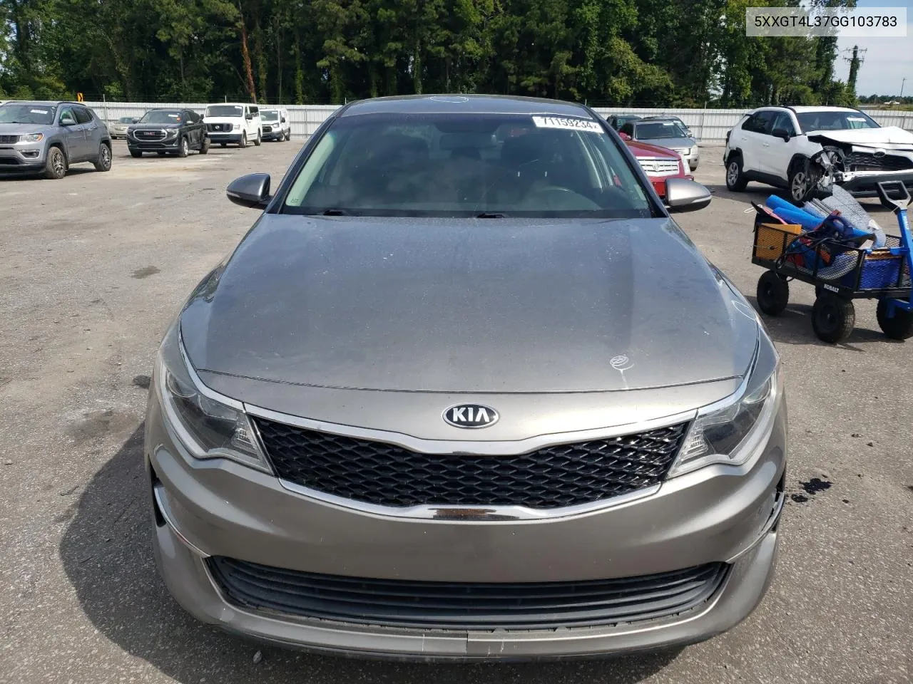 2016 Kia Optima Lx VIN: 5XXGT4L37GG103783 Lot: 71159234