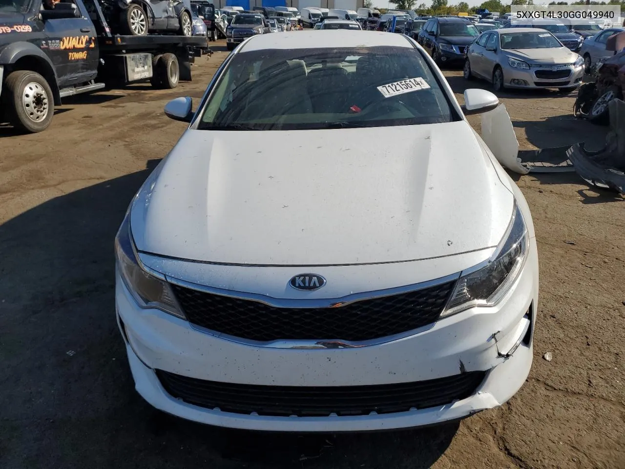 2016 Kia Optima Lx VIN: 5XXGT4L30GG049940 Lot: 71215614