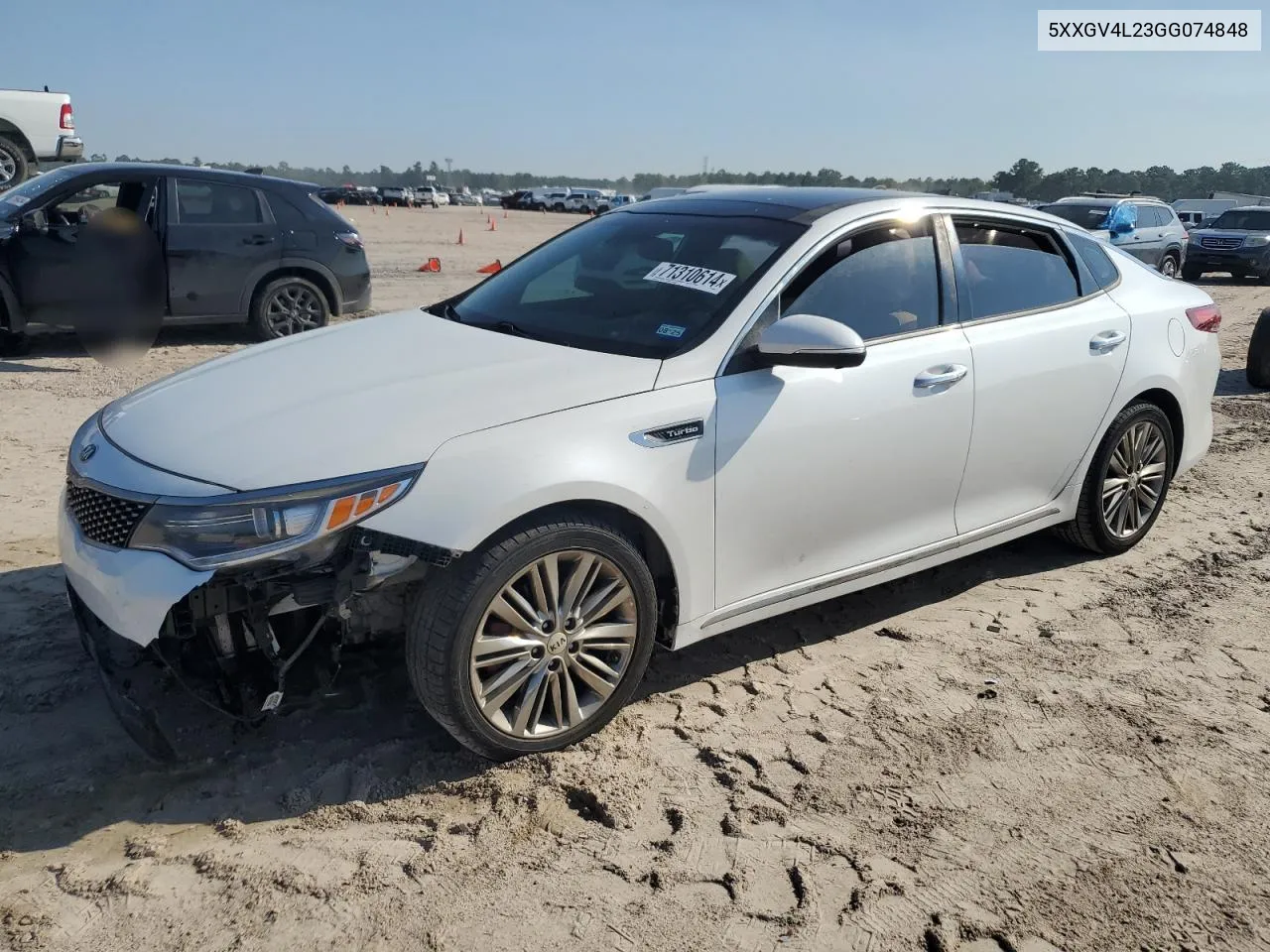 2016 Kia Optima Sxl VIN: 5XXGV4L23GG074848 Lot: 71310614