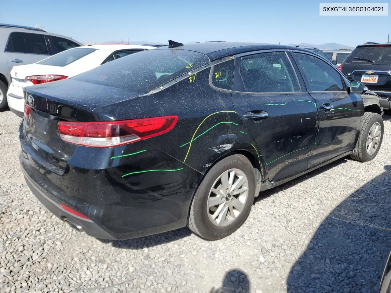 2016 Kia Optima Lx VIN: 5XXGT4L36GG104021 Lot: 71483464