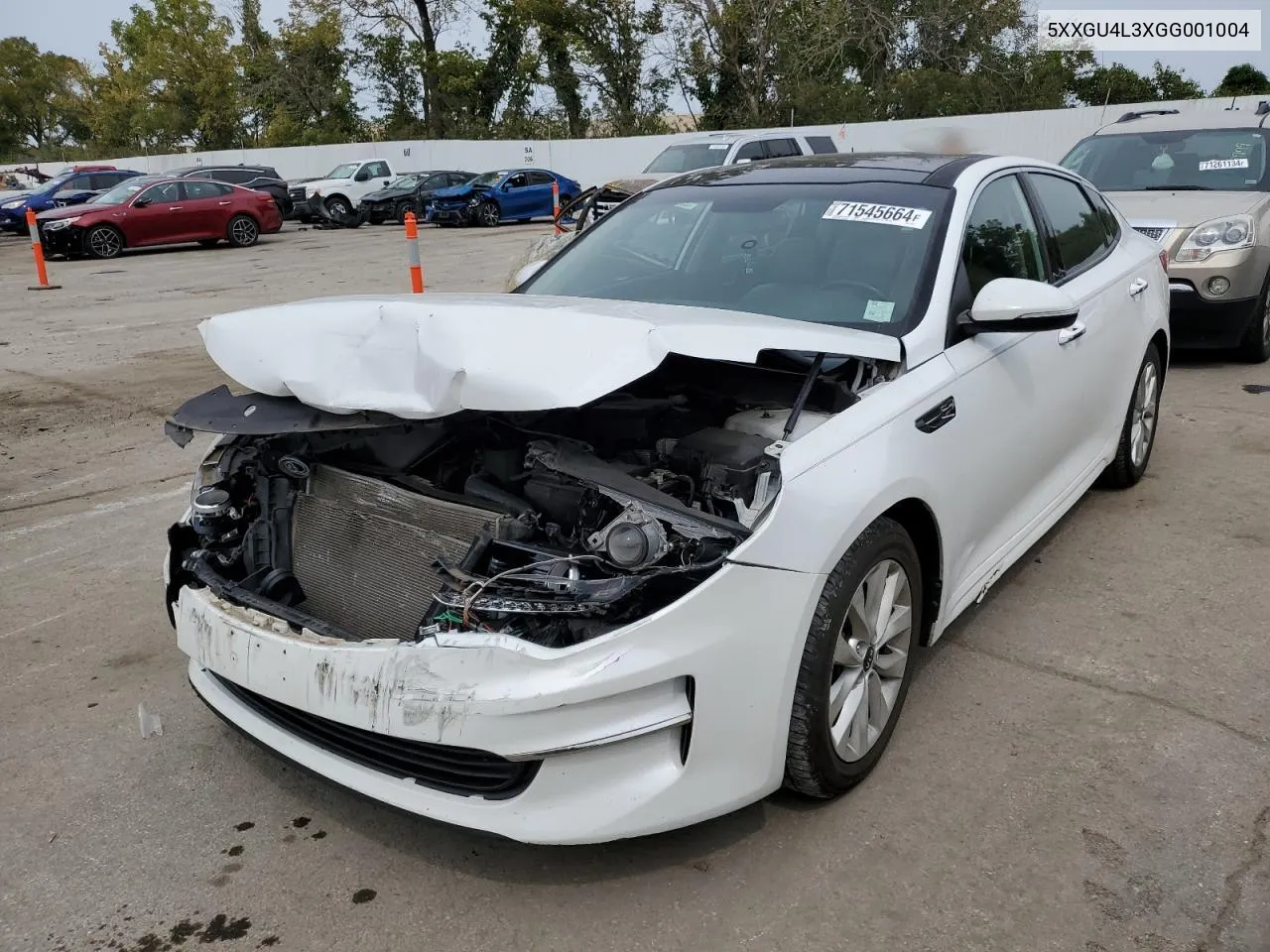 2016 Kia Optima Ex VIN: 5XXGU4L3XGG001004 Lot: 71545664