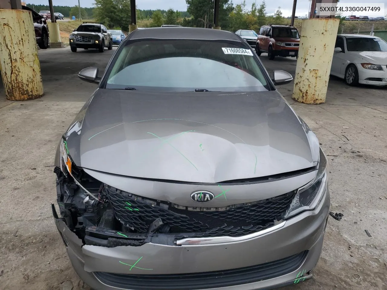 2016 Kia Optima Lx VIN: 5XXGT4L33GG047499 Lot: 71608584