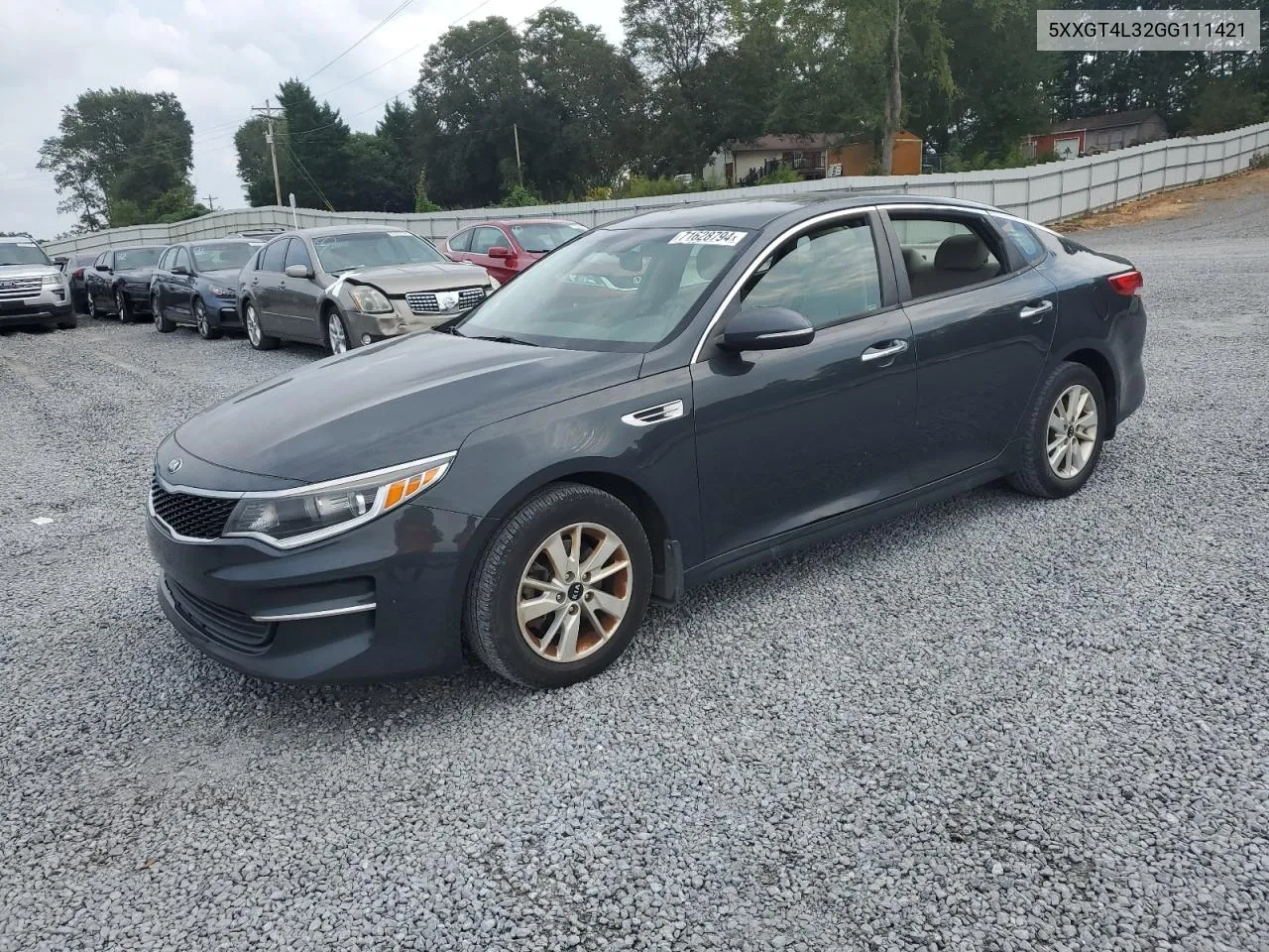 2016 Kia Optima Lx VIN: 5XXGT4L32GG111421 Lot: 71628794