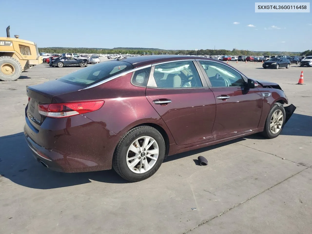 5XXGT4L36GG116458 2016 Kia Optima Lx