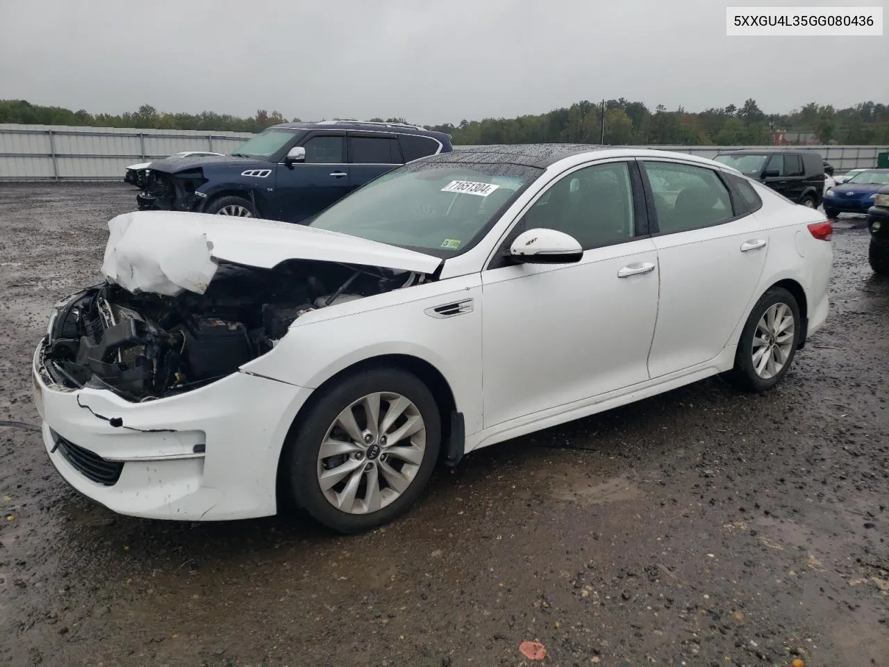 5XXGU4L35GG080436 2016 Kia Optima Ex