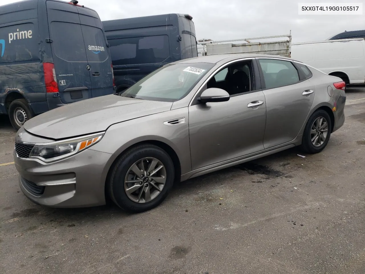 2016 Kia Optima Lx VIN: 5XXGT4L19GG105517 Lot: 71832634