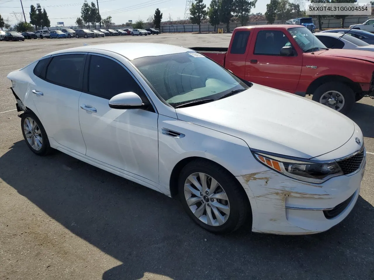 2016 Kia Optima Lx VIN: 5XXGT4L31GG004554 Lot: 71841614