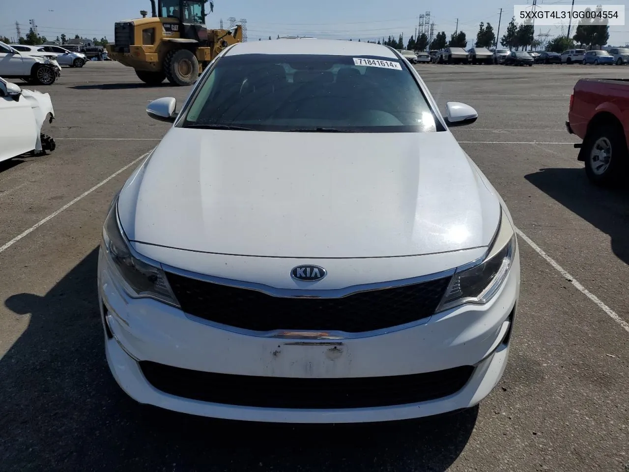 2016 Kia Optima Lx VIN: 5XXGT4L31GG004554 Lot: 71841614