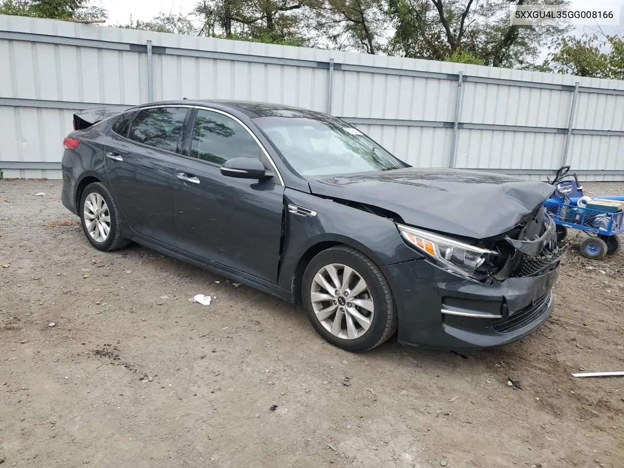 2016 Kia Optima Ex VIN: 5XXGU4L35GG008166 Lot: 72006944