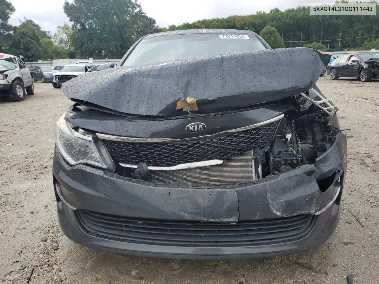 5XXGT4L31GG111443 2016 Kia Optima Lx