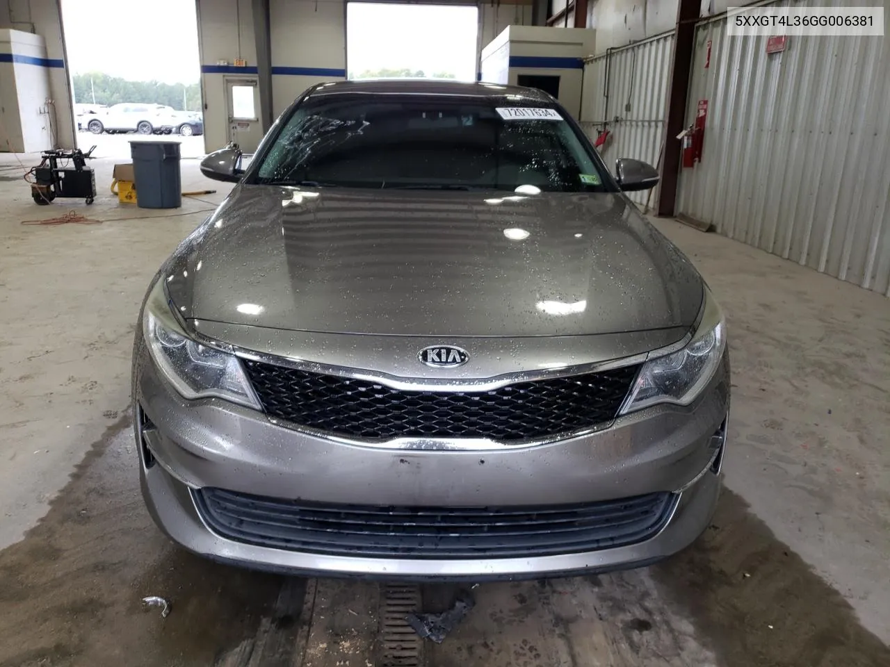 2016 Kia Optima Lx VIN: 5XXGT4L36GG006381 Lot: 72017634