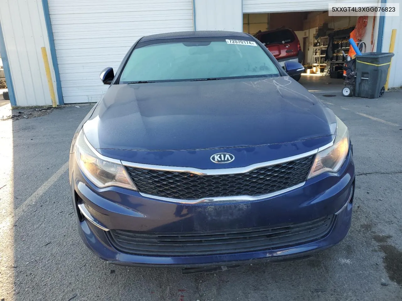 2016 Kia Optima Lx VIN: 5XXGT4L3XGG076823 Lot: 72070174